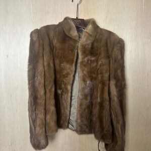SAGA MINK Fur Coat Size 12  Ladies - Excellent Used Condition,